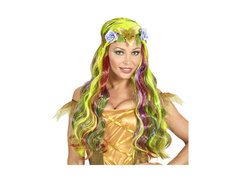Peruca Flower Fairy cu bentiță de flori