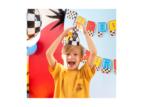 Pălării aniversare Racers - 16x10 cm - 6 buc.