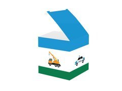 Cutii pentru oaspeți Cars - 6 buc.