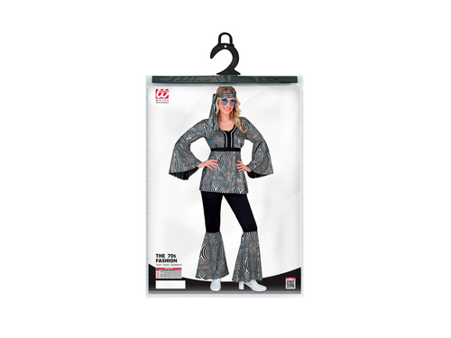 Costum disco din anii '70 - valuri argintii