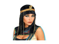 Peruca Cleopatra cu bentiță șarpe cu margele