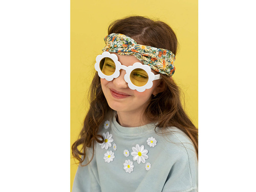 Pahare Daisy albe - 1 buc.