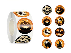 Rola de autocolante Halloween - 200 buc.