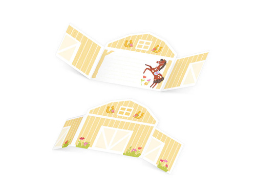 Invitații aniversare Cai - 6 buc.