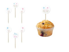 Revelație de gen fată sau băiat - 7 cm - 6 buc.