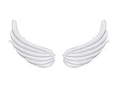 Balon de folie Aripile unui înger - 104 x 60 cm - 1 buc.