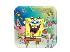 Farfurii aniversare Spongebob Kanciastoporty - 23 cm - 8 buc.