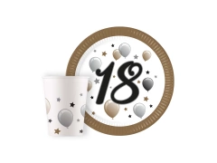 Set aniversar pentru petrecerea de 18 ani - 16 buc.