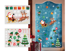 Decorare electrostatică Moș Crăciun pentru Crăciun