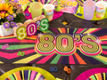 Decorațiuni de masă 80's 80's față de masă - 30 cm x 3 m - 1 buc.