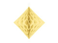 Decorațiune suspendată diamant galben - 30 cm - 1 buc.