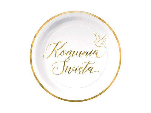 Farfurii de hârtie pentru Sfânta Împărtășanie - 18 cm - 6 buc.