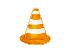 Șervețele cu con rutier - 33 cm - 10 buc.