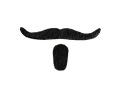 Mustață și barbă neagră Muschetar - 1 buc.