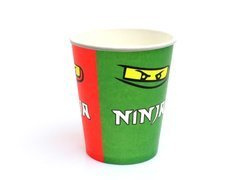 Cupe de aniversare Ninja - 250 ml - 6 buc.
