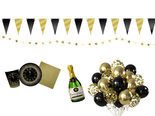 Pahare de hârtie pentru Anul Nou Anul Nou fericit - 250 ml - 6 buc.