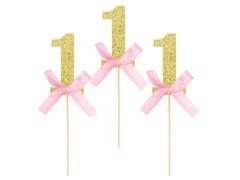 Culegătoare de brioșe cu arc roz pentru petrecerea aniversară cu arcuri roz - 6 buc.