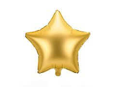 Balon cu stea din folie, satin auriu - 48 cm - 1 buc.
