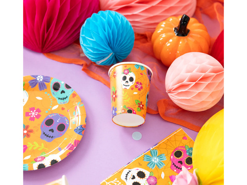 Cupe de Halloween Mexican Skull - 220 ml - 6 buc.