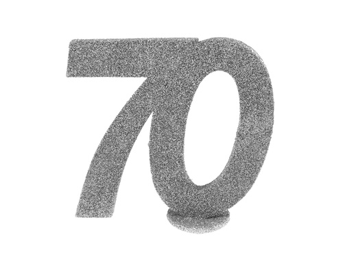 Decorațiuni de masă Seventy silver 70s - 1 buc.