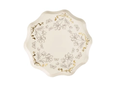 Farfurii de hârtie Flori - 20 cm - 6 buc.