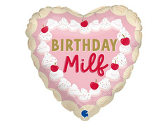 Balon din folie Birthday Milf- 36x36 cm - 1 buc.