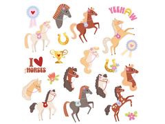 Tatuaje lavabile Cai - 21 buc.