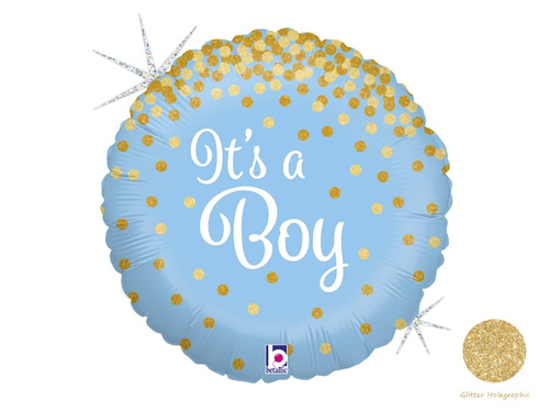 It's a Boy balon albastru din folie - 46 cm - 1 buc.