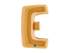 Balon din folie litera E auriu - 40" - 1 buc.