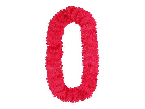 Colier hawaiian roz închis - 1 buc.