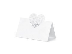 Cărți de vizită pentru masă Heart - 9 x 6,5 cm - 10 buc.