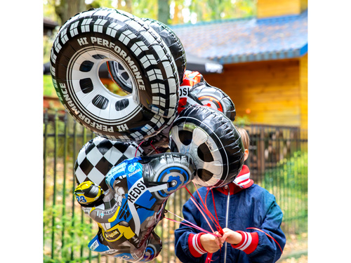 Racing Car Wheel balon de folie - 68x75 cm - 1 buc.
