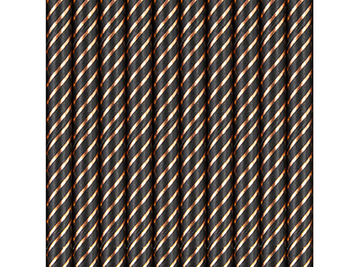 Paie de hârtie cu dungi - 19,5 cm - 10 buc.