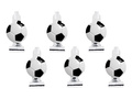 Trumpet Whistles Fotbal neînfășurat - 6 buc