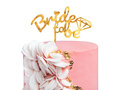 Plexiglass cake topper Mireasa de aur - 1 buc.