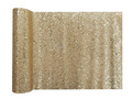 Decorațiune de masă cu sclipici - auriu - 28 cm x 3 m - 1 buc.