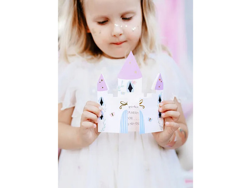 Invitații aniversare cu plicuri Castle - 6 buc.