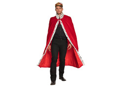 Pelerină de rege pentru adulți roșie