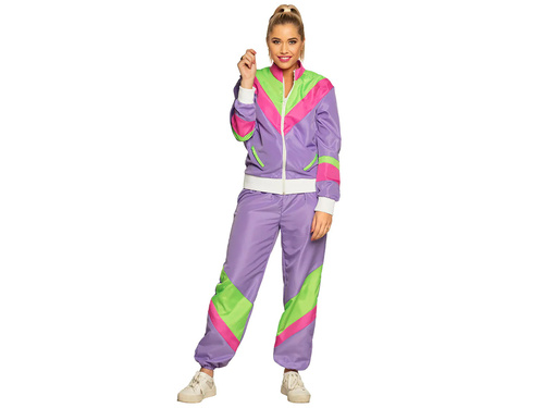 Costum de trening disco violet pentru femei - 1 buc.
