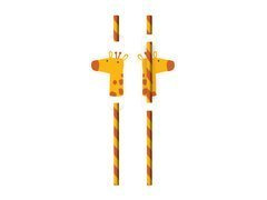 Tuburi de paie Safari - 20 cm - 8 buc.