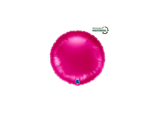 Balon rotund din folie roz închis - 14" - 1 buc.