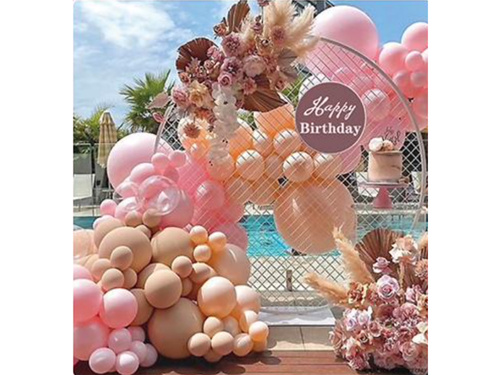 Balon ghirlandă balon set roz și mure - 80 buc.