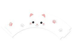 Rulouri pentru cupcake Sweet Kitten - 6 buc.