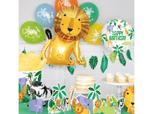 Set baloane din folie Happy Birthday Safari - 1 buc.