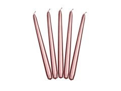 Lumânare con metalic aur roz - 24 cm - 10 buc.