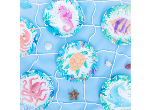 Farfurii aniversare Ocean - 18 cm - 6 buc.