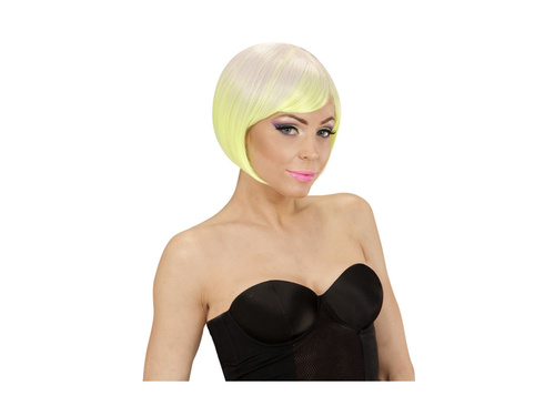 Moda peruca melange violet - neon galben