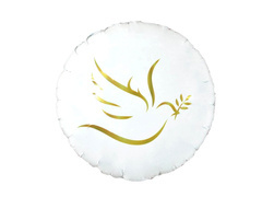 Balon cu folie Porumbelul de aur - 46 cm - 1 buc.