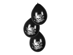 Baloane din latex Mexican Skull - 25 cm - 6 buc.