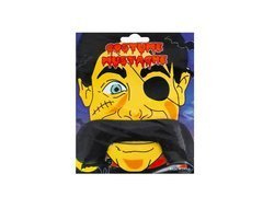 Mustață "pirat" + plasture ochi - negru mare - 1 buc.